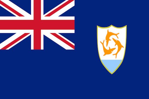 Anguilla Flag - Caribbean Drop