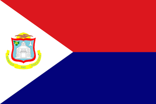 St Maarten Flag - Caribbean Drop