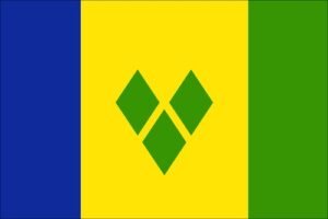 St Vincent Flag - Caribbean Drop