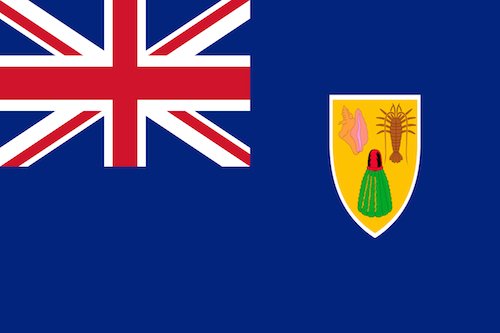 Turks and Caicos Islands Flag - Caribbean Drop